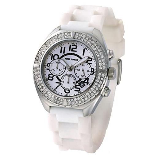 TIME FORCE Orologio Donna Analogico Quarzo – Modello TF-4066L03 Con Cinturino In Pelle Blu