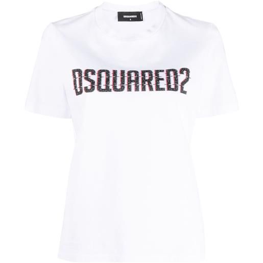 DSQUARED2 t-shirt con stampa - bianco