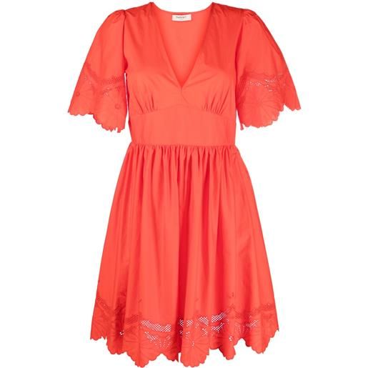 TWINSET abito a maniche corte - arancione