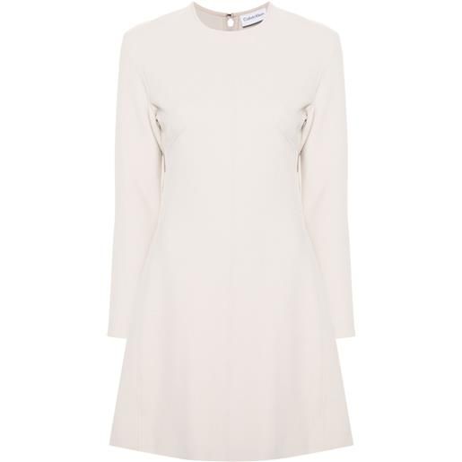 Calvin Klein abito corto svasato - toni neutri