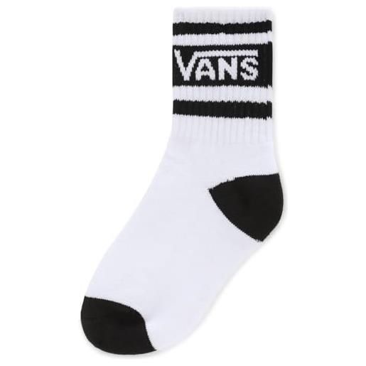 Vans drop v crew kids (2-4yrs 1pk) calzini, bianco-nero, 2-3 anni unisex-bambini