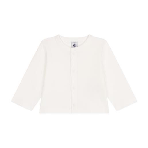 Petit Bateau a0cwt, maglione cardigan bimba 0-24, bianco, 6 mesi