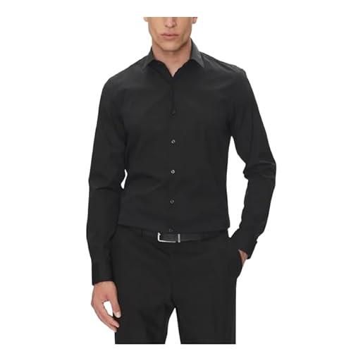 Calvin Klein slim esntl poplin nos str sld camicie, blu (calm blue), xl uomo