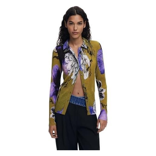 Desigual camicia maniche lunghe donna verde