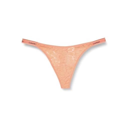 Calvin Klein donna perizoma dipped con pizzo, arancione (coral pop), l