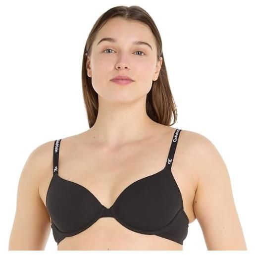 Calvin Klein donna reggiseno a mezza coppa lightly lined leggermente foderato, nero (black), 3c