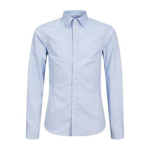 JACK & JONES jprparma noos jnr - maglietta a maniche corte, taglia l, jprparma shirt l/s noos jnr bambini e ragazzi, blu di cachemire, 16 anni