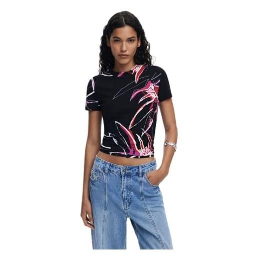 Desigual t-shirt maniche corte donna nero