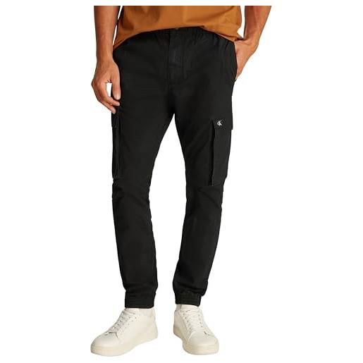 Calvin Klein Jeans calvin klein uomo pantaloni cargo skinny fit, nero (ck black), 34w
