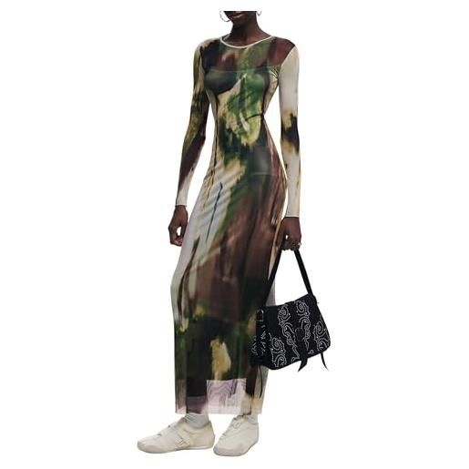 Desigual abito lungo donna verde