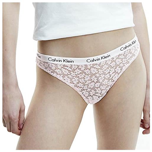 Calvin Klein slip brasiliana donna con pizzo, rosa (nymphs thigh), xs