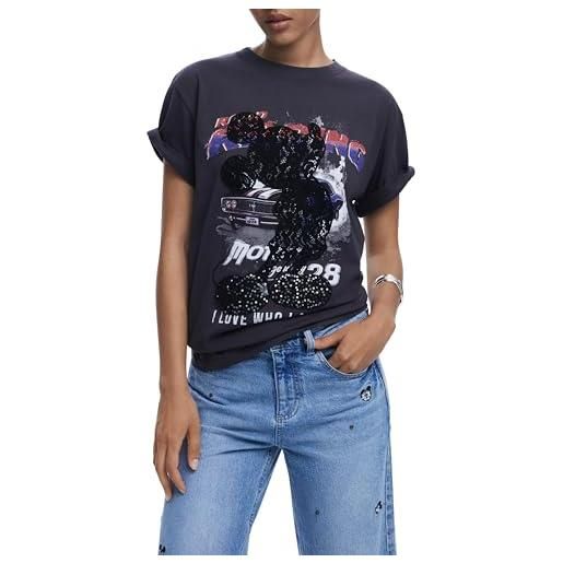 Desigual ts_mickey lace, 2006 dark grey, xs