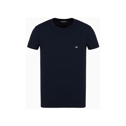 Emporio armani s/sleeve t-shirt, armani blu, l uomo