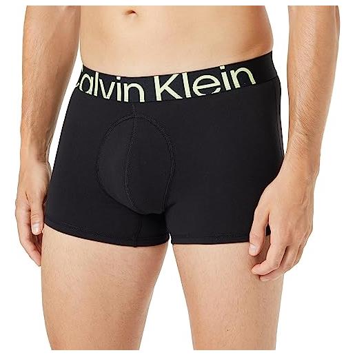 Calvin Klein pantaloncino boxer uomo cotone elasticizzato, nero (black), s