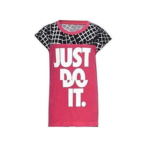 Nike 848-a72 maglietta, bambina, 848-a72_única_negro, nero, 3-4 años