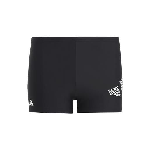adidas 3 bar log boxer costume da bagno da competizione unisex bambino