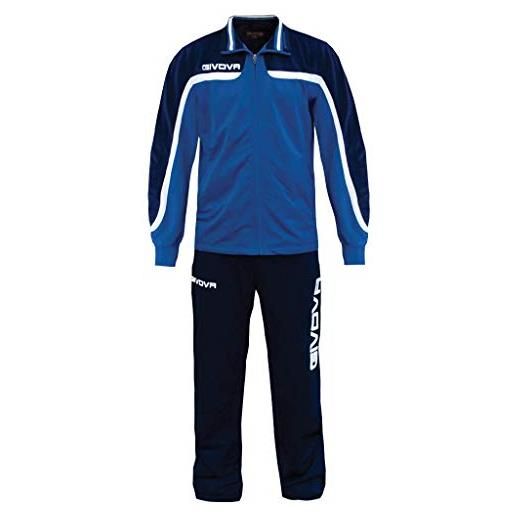 Givova tr021 tuta, unisex - adulto, azzurro/blu, 3xs
