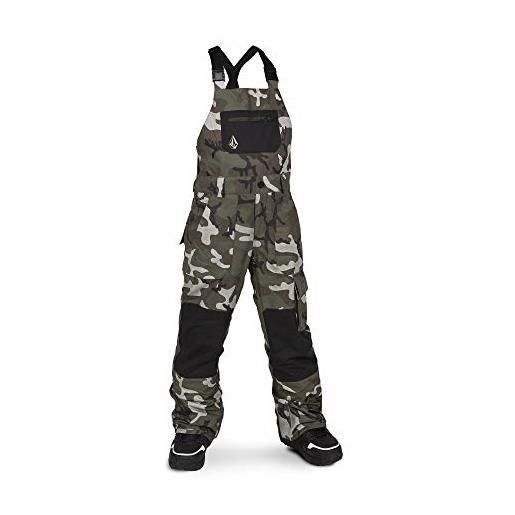 Volcom barkley bib overall mutandine bambini, bambino, i1252000, mimetico (gi camo), l