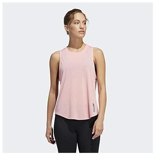 adidas adapt tank w top senza maniche da donna, donna, fl7838, rosglo, 4x