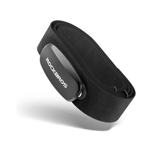 ROCKBROS fascia cardio bluetooth e ant+, cardiofrequenzimetro da braccio con fascia sensore di frequenza cardiaca in tempo reale, impermeabile ip67, compatibile con strava zwift wahoo garmin