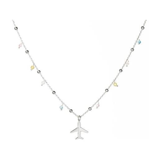 Collana con aereo in Argento 925