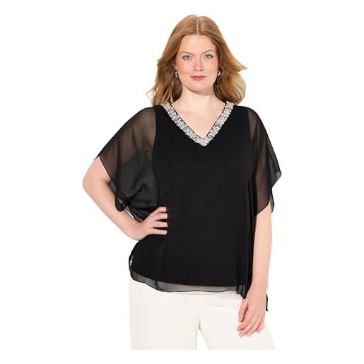 Maglietta Donna Ulla Popken Con Babbo Natale - Manica Lunga, Vestibilità Comoda A Linea A, In Cotone - 3