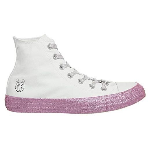 CONVERSE ALL STAR converse scarpe da ginnastica da donna, bianco/ rosa rosa/nero, 37 eu