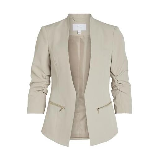 Vila blazer vijoy - blazer da donna a 3/4, cemento, 50