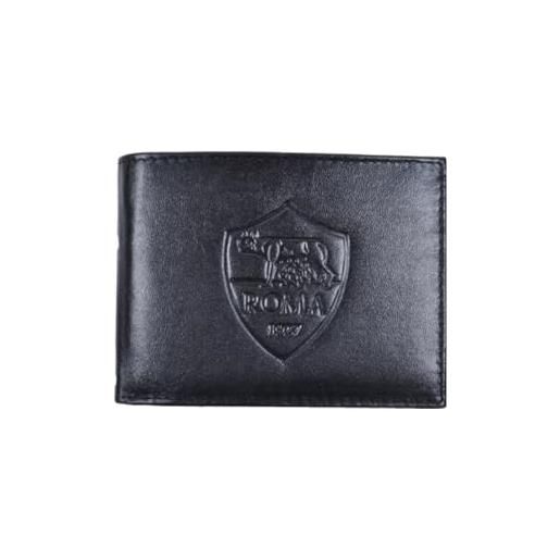 CALCIOGADGETS portafoglio roma ufficiale in vera pelle borsellino portacarte originale enzo castellano ptfrm163188