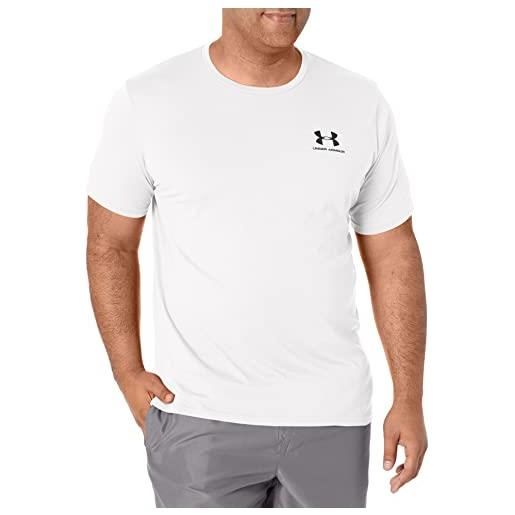 Under Armour ua sportstyle lc ss maglietta, bianco, s uomo