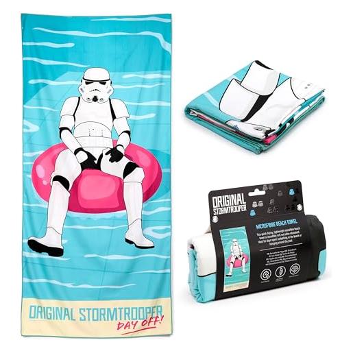 Puckator telo mare in microfibra 180x85cm - l'originale stormtrooper - piscina - day off
