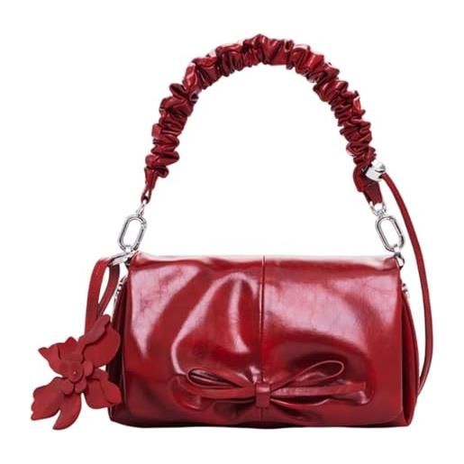 Desigual reprise red valentine naron mini crossbody bag carmine