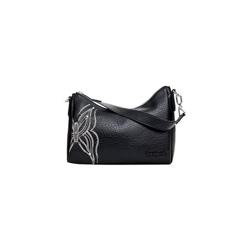 Desigual borsa a mano in poliuretano, colore nero, taglia unica, nero, one size