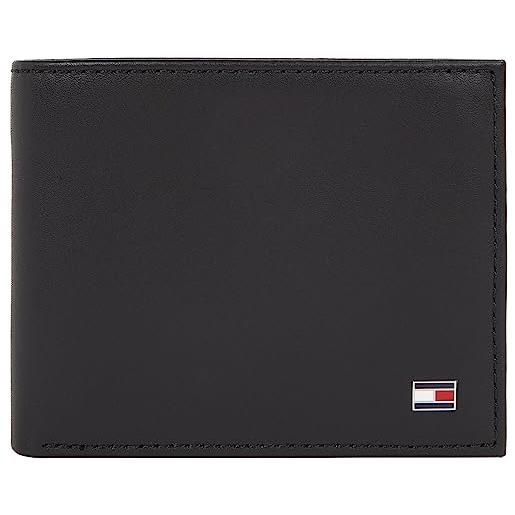 Tommy Hilfiger uomo portafoglio eton mini piccolo, nero (black), taglia unica