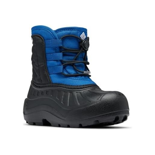 Columbia powderbug snowlite lace, stivali da neve unisex - bambini e ragazzi, mountain blue/black youth, 35 eu