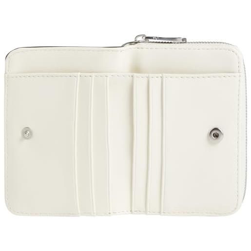 Calvin Klein jeans portafoglio donna sculpted med zip around deboss k60k612741, grigio (betulla), taglia unica