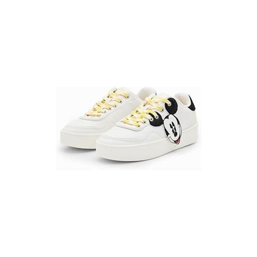 Desigual scarpe da donna shoes_fancy_mickey sneaker, bianco, 41 eu, bianco, 41 eu