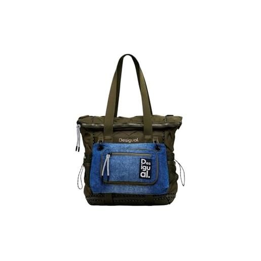 Desigual, accessories nylon backpack big donna, verde, einheitsgröße