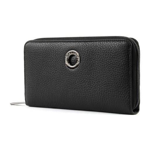 Mandarina Duck mellow leather p10fzp61, portafoglio donna, nero (nero), 19x10.5x2 (l x h x w)