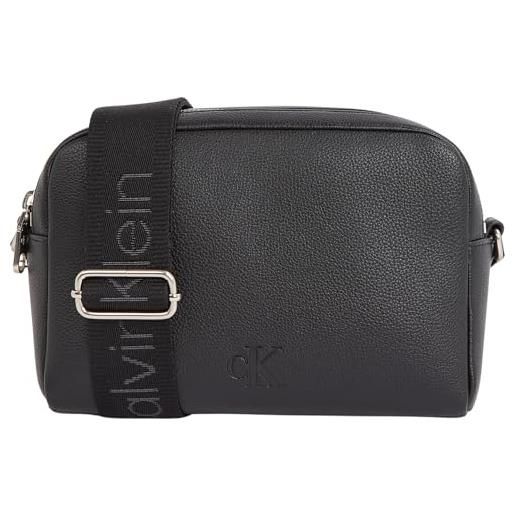 Calvin Klein donna borsa a tracolla ultralight camera bag tracolla larga, nero (black), taglia unica
