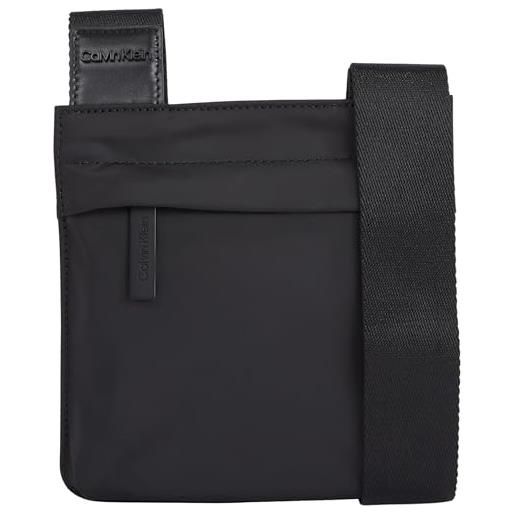 Calvin Klein faded flat chest xbody k50k511629, borse a tracolla uomo, nero (ck black), os