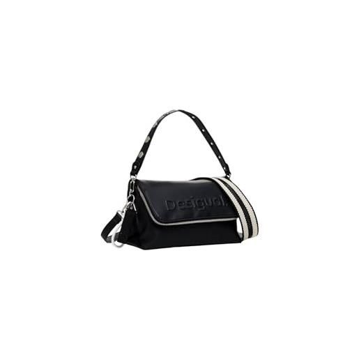 Desigual borsa da donna in pu across body bag, nero, taglia unica