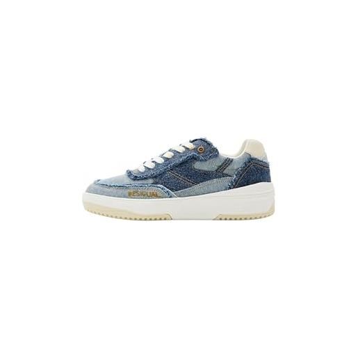 Desigual scarpe da ginnastica da donna, blu, 39 eu