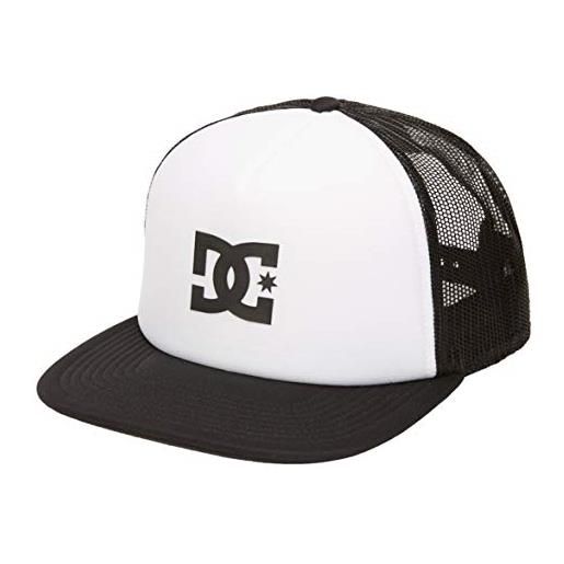DC Shoes gas station-trucker cap for men, cappellino da baseball uomo, white/black, one size