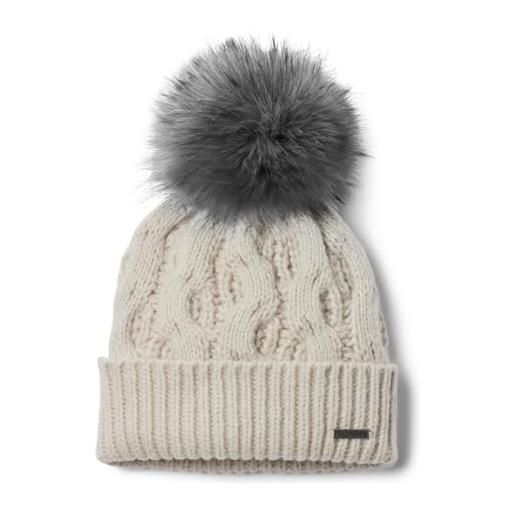 Columbia boundless days, cappello con pon pon in maglia intrecciata da donna