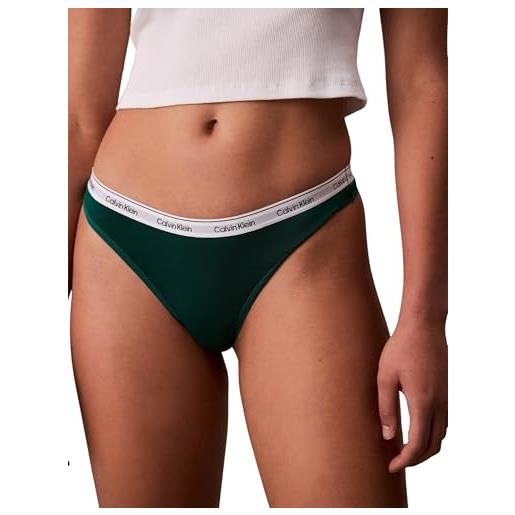 Calvin Klein donna perizoma con fascia con logo, blu (turf), m