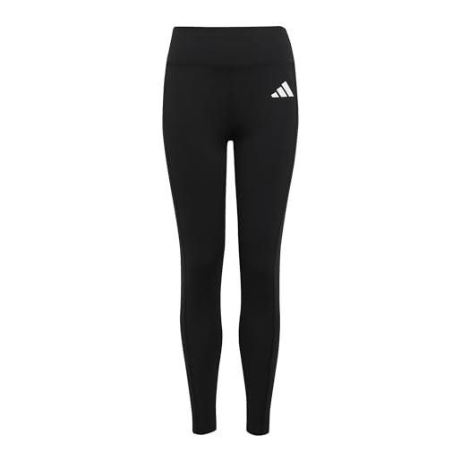 adidas bambina goto pz optime 7/8 leggings, black/white, 11-12 years