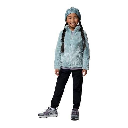 Columbia fire side sherpa full zip, strato esterno in pile, tessuto con motivo a rombi, tasche per le mani, polsini comodi, orlo elastico - per ragazze