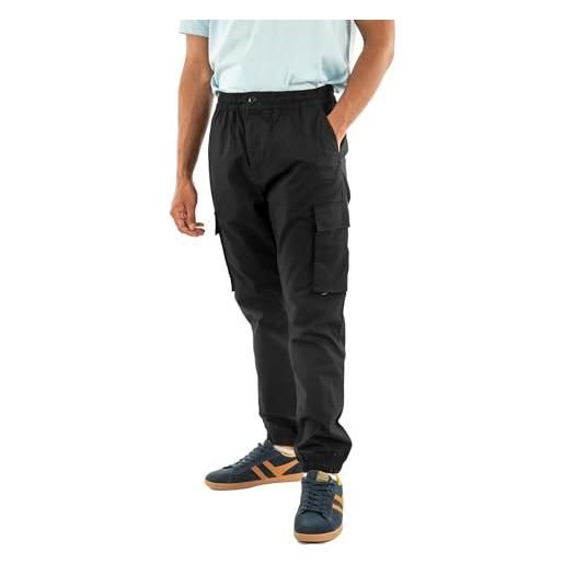 Calvin Klein uomo pantaloni cargo elastic ripstop skinny fit, nero (black), xs