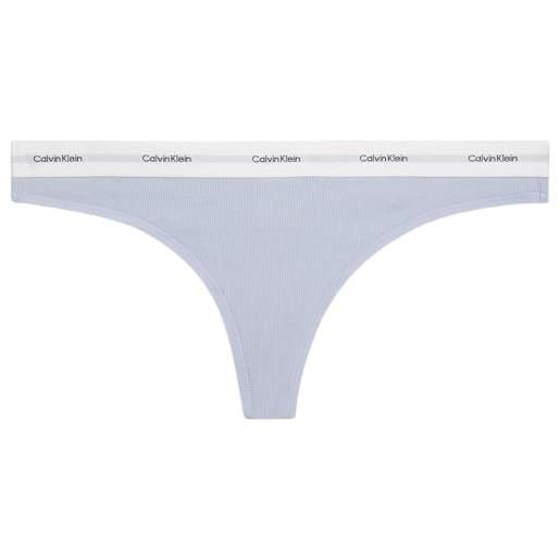 Calvin Klein donna perizoma thong intimo, blu (casual blue), l